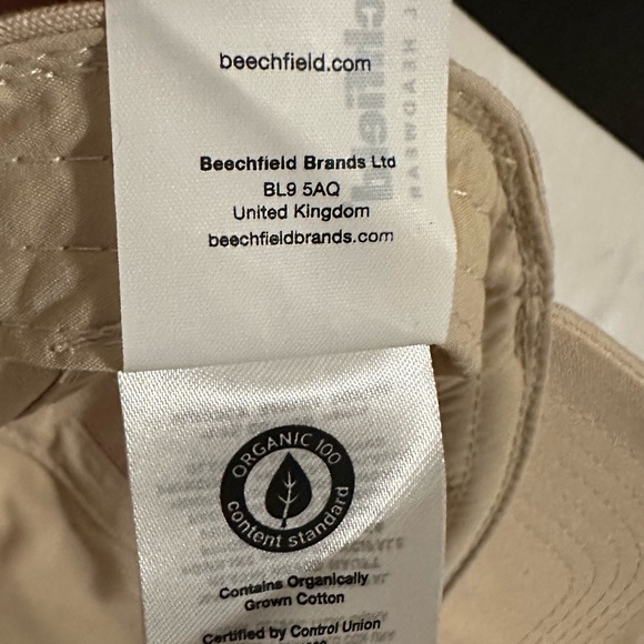 Beechfield Baseball Cap Embroidered 100% Organic Cotton Adjustable Dad Hat - Picture 10 of 16